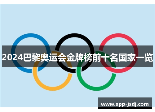2024巴黎奥运会金牌榜前十名国家一览 2024巴黎奥运会金牌榜前十名国家一览